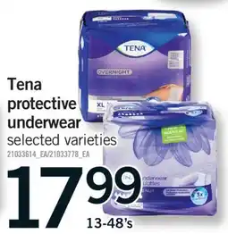 Fortinos TENA PROTECTIVE UNDERWEAR, 13-48's offer