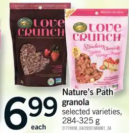 Fortinos NATURE'S PATH GRANOLA offer