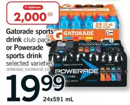 Fortinos GATORADE SPORTS DRINK CLUB PACK OR POWERADE SPORTS DRINK offer