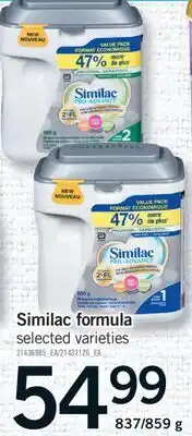 Fortinos SIMILAC FORMULA, 837/859 G offer