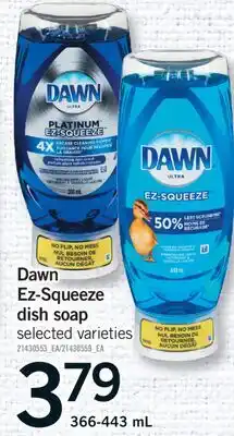 Fortinos DAWN EZ-SQUEEZE DISH SOAP offer