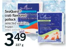 Fortinos SEAQUEST CRAB FLAVOURED POLLOCK offer