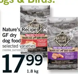Fortinos NATURE'S RECIPE GF DRY DOG FOOD offer