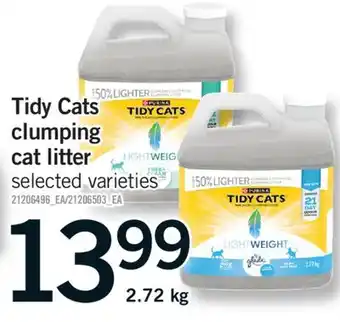 Fortinos TIDY CATS CLUMPING CAT LITTER offer