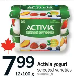 Fortinos ACTIVIA YOGURT offer