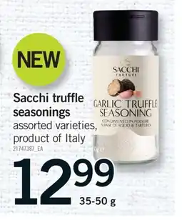 Fortinos SACCHI TRUFFLE SEASONINGS offer