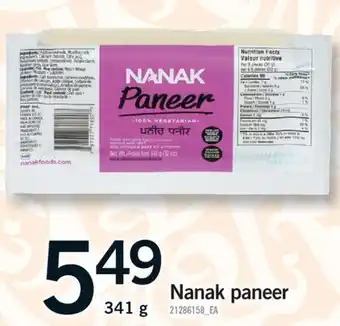 Fortinos NANAK PANEER offer