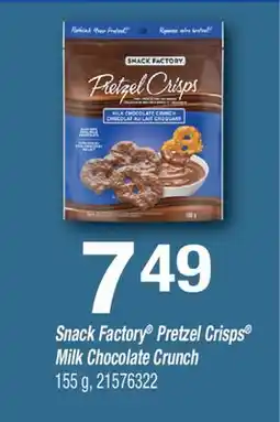 Fortinos SNACK FACTORY PRETZEL CRISPS MILK CHOCOLATE CRUNCH offer