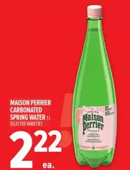 Metro MAISON PERRIER CARBONATED SPRING WATER offer