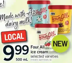 Fortinos FOUR ALL ICE CREAM offer
