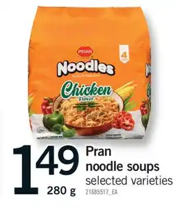 Fortinos PRAN NOODLE SOUPS offer