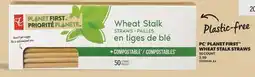 Fortinos PC PLANET FIRST WHEAT STALK STRAWS, 50 COUNT offer
