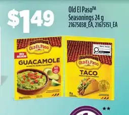 Fortinos OLD EL PASO SEASONINGS offer