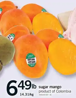 Fortinos SUGAR MANGO offer