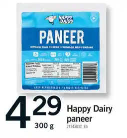 Fortinos HAPPY DAIRY PANEER offer