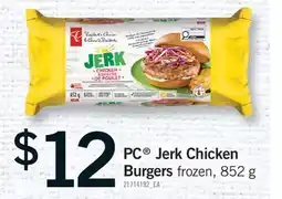 Fortinos PC JERK CHICKEN BURGERS offer