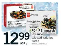 Fortinos PC PEI MUSSELS IN SAUCE offer