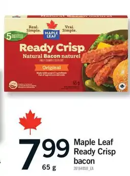Fortinos MAPLE LEAF READY CRISP BACON offer