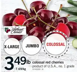Fortinos COLOSSAL RED CHERRIES offer