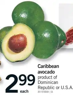 Fortinos CARIBBEAN AVOCADO offer