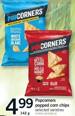 Fortinos POPCORNERS POPPED CORN CHIPS offer