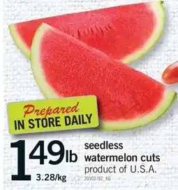 Fortinos SEEDLESS WATERMELON CUTS offer
