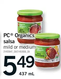 Fortinos PC ORGANICS SALSA offer