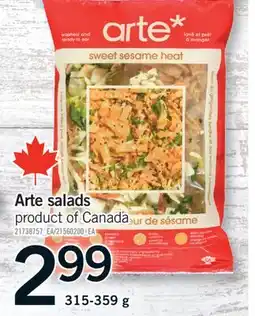 Fortinos ARTE SALADS offer
