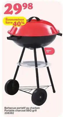 Rossy Portable charcoal BBQ grill offer