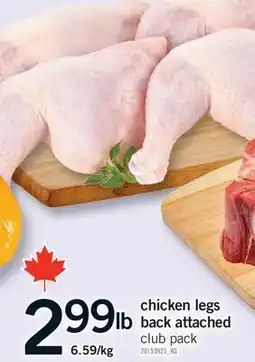 Fortinos CHICKEN LEGS BACK ATTACHED CLUB PACK offer