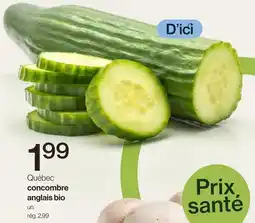 Avril Québec concombre anglais bio offer