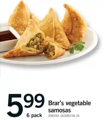 Fortinos BRAR'S VEGETABLE SAMOSAS offer