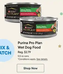 Petvalu Purina Pro Plan Wet Dog Food offer