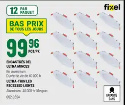 BMR ENCASTRÉS DEL ULTRA MINCES offer