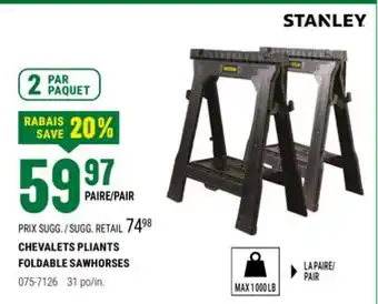 BMR CHEVALETS PLIANTS offer