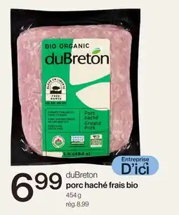 Avril duBreton porc haché frais bio offer