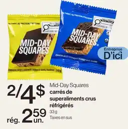 Avril Mid-Day Squares carrés de superaliments crus réfrigérés offer