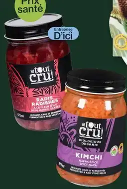 Avril choucroute, kimchi ou légumes crus et fermentés bios réfrigérés offer