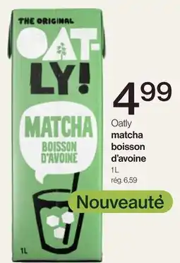 Avril Oatly matcha boisson d'avoine offer