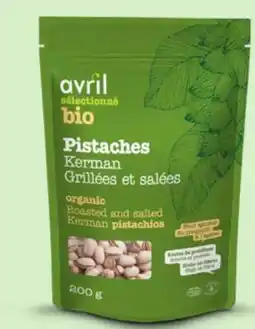 Avril Pistaches Kerman bios grillées et salées offer