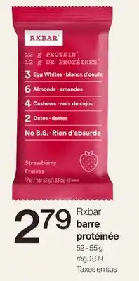 Avril Rxbar barre protéinée offer