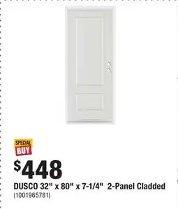 Home Depot DUSCO 32 x 80 x 7-1/4 2-Panel Cladded offer