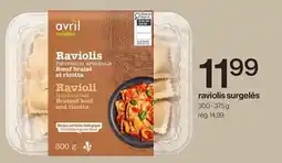 Avril raviolis surgelés offer