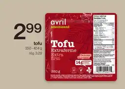 Avril Tofu offer