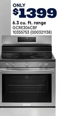 RONA Frigidaire Gallery 6.3 cu. ft. range offer