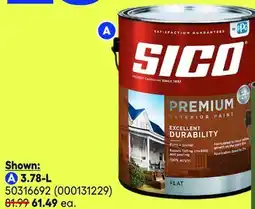 RONA All sizes of SICO exterior stain and paint, 3.78-L offer