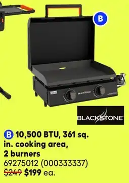 RONA BLACKSTONE 10,500 BTU, 361 sq. in. cooking area, 2 burners offer