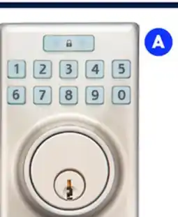 RONA RONA electronic locks, Satin nickel offer