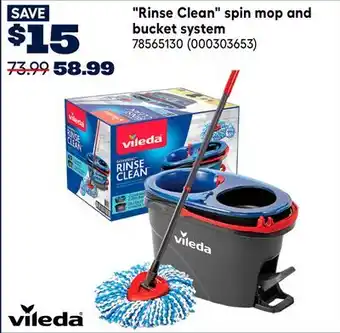 RONA Vileda Rinse Clean spin mop and bucket system offer