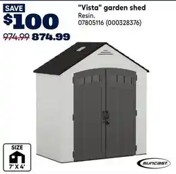 RONA SUNCAST Vista garden shed offer